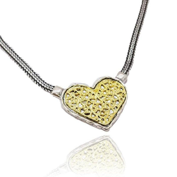 Bayla Gold Heart Necklace - Revital Exotic Jewelry & Apparel