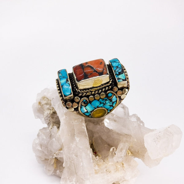 Royal Saddle Turq - Revital Exotic Jewelry & Apparel