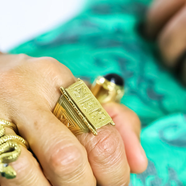 Sitarampura Brass Ring - Revital Exotic Jewelry & Apparel