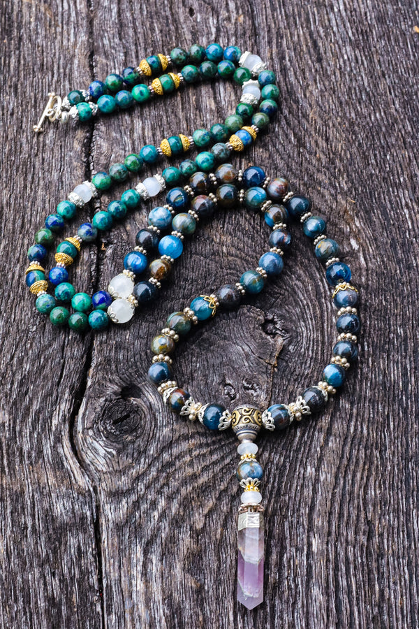 Transparency In Communication - Kyanite Mala