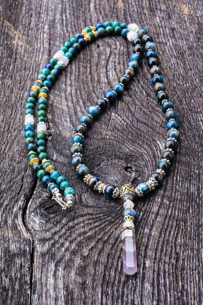 Transparency In Communication - Kyanite Mala