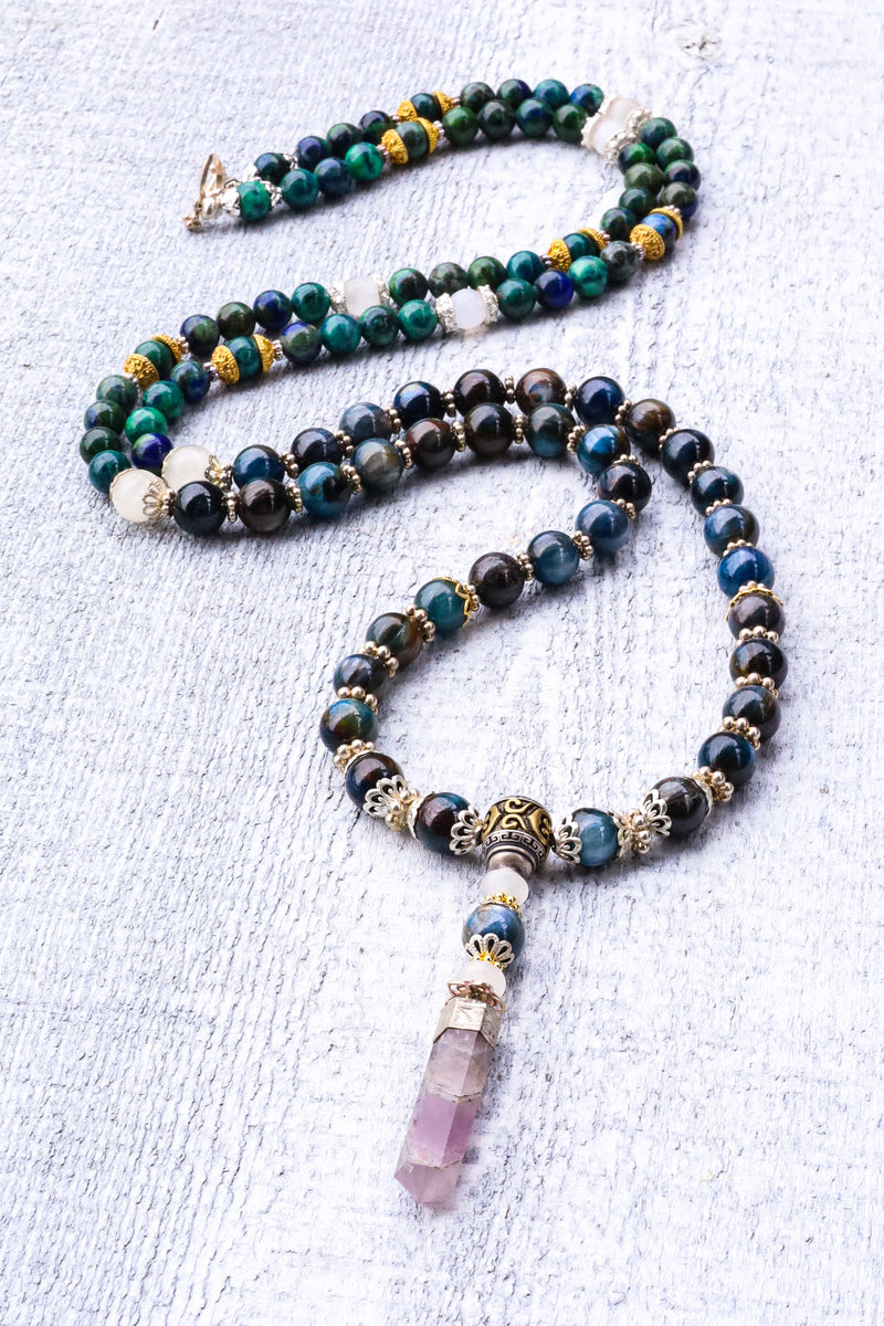 Transparency In Communication - Kyanite Mala