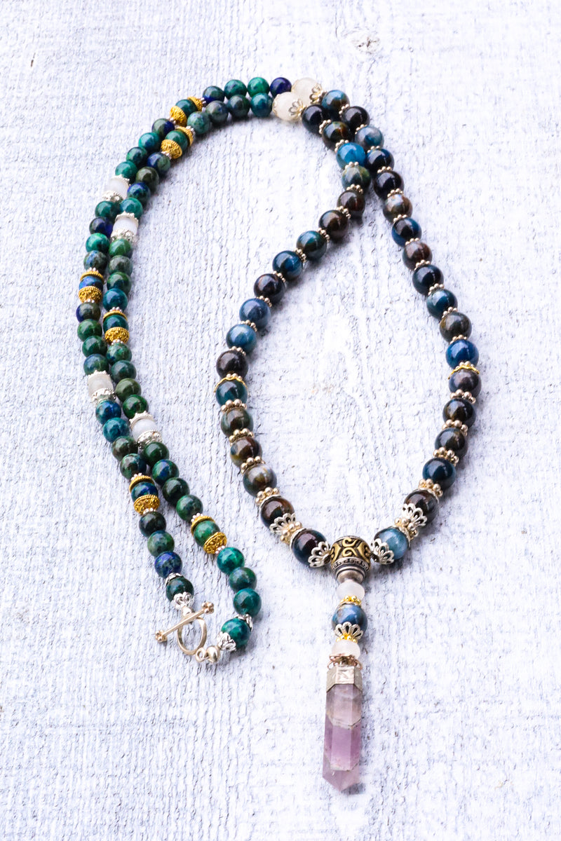 Transparency In Communication - Kyanite Mala