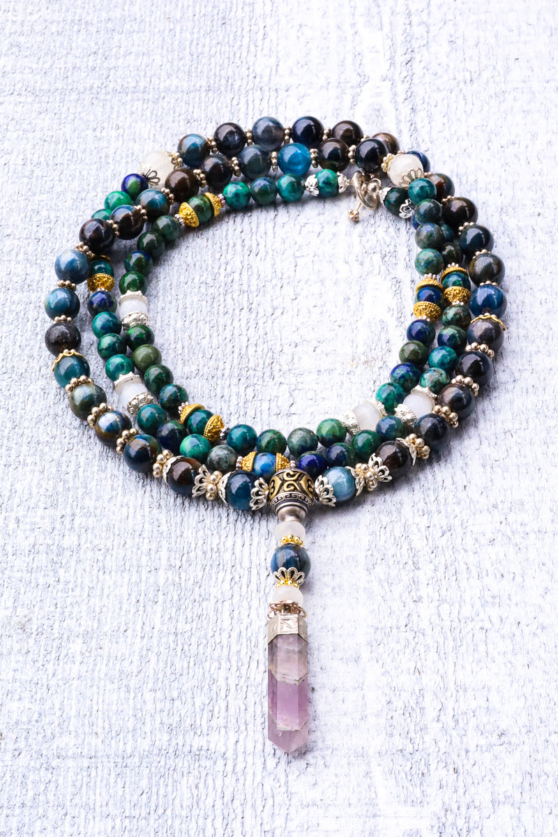 Transparency In Communication - Kyanite Mala