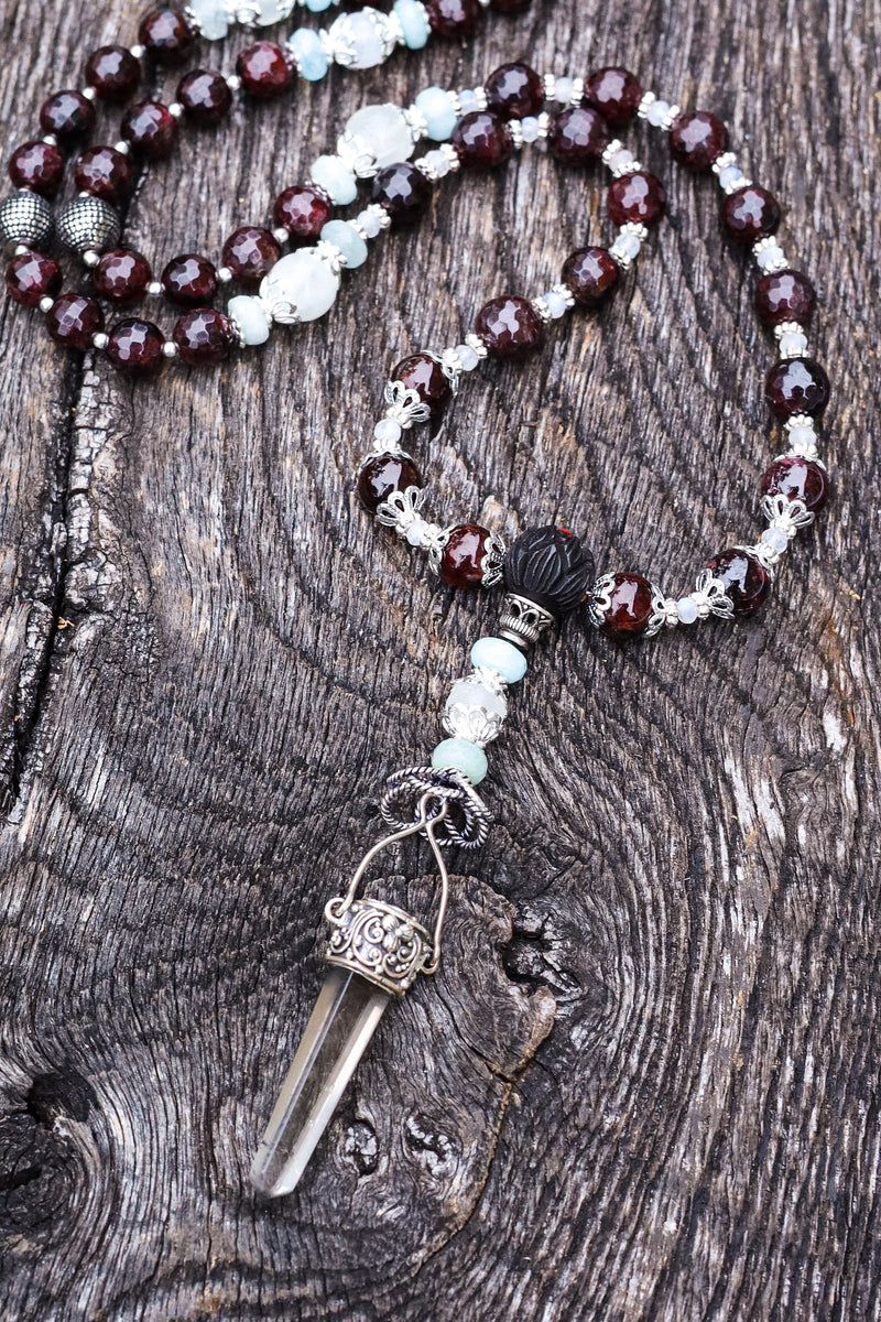 Creative Abundance - Garnet Mala