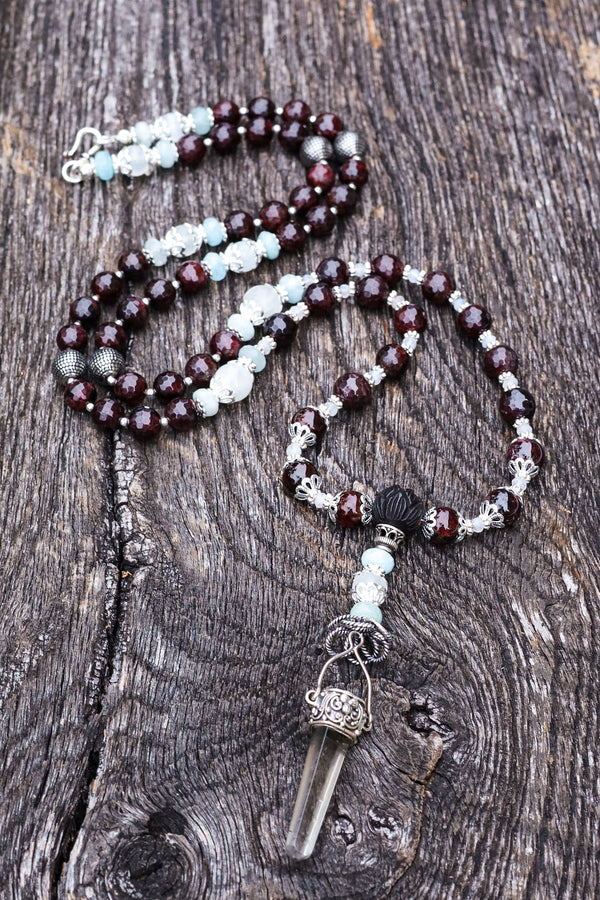 Creative Abundance - Garnet Mala