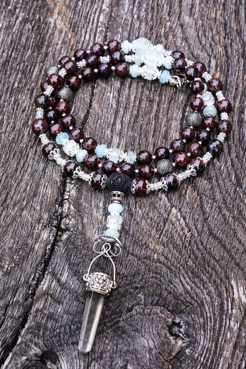 Creative Abundance - Garnet Mala