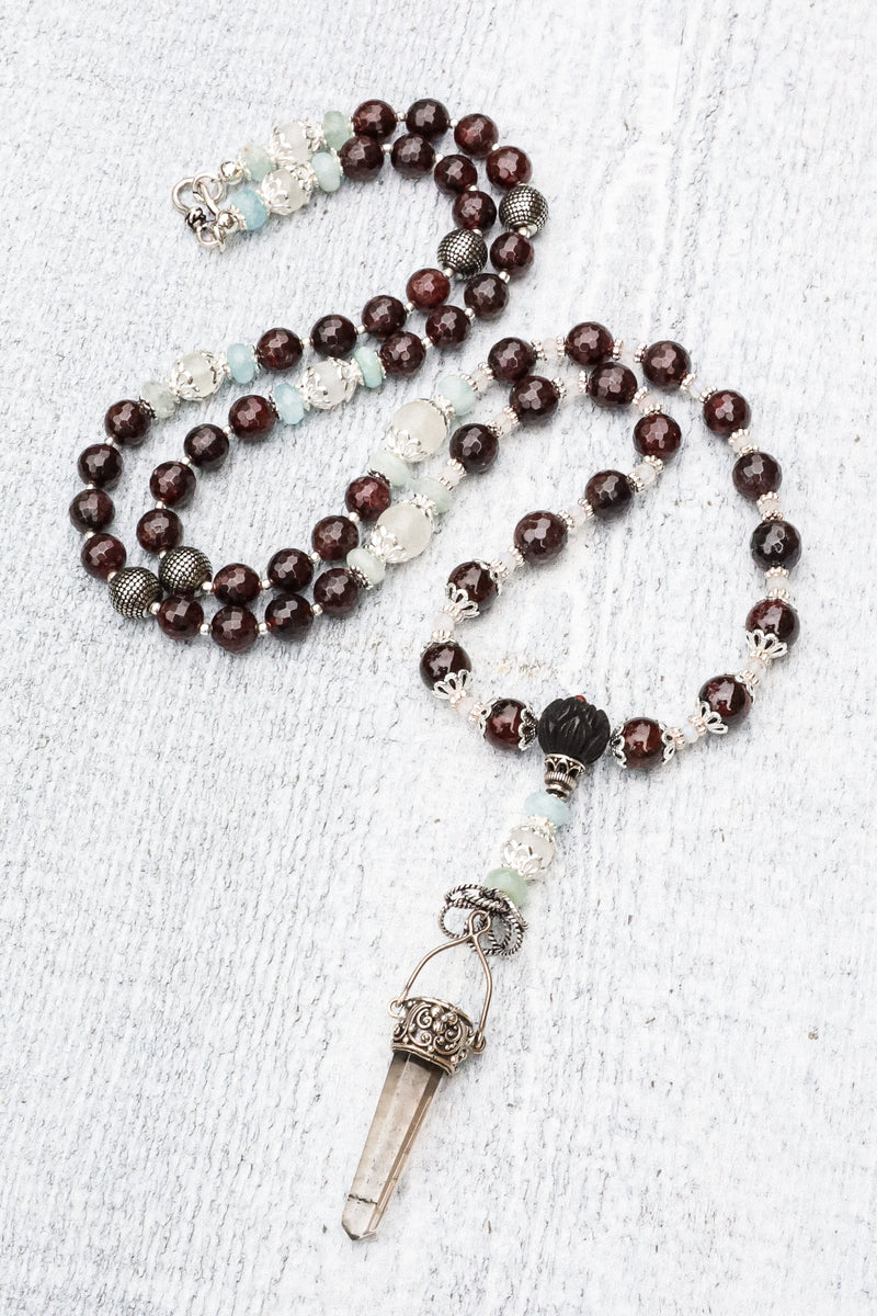 Creative Abundance - Garnet Mala