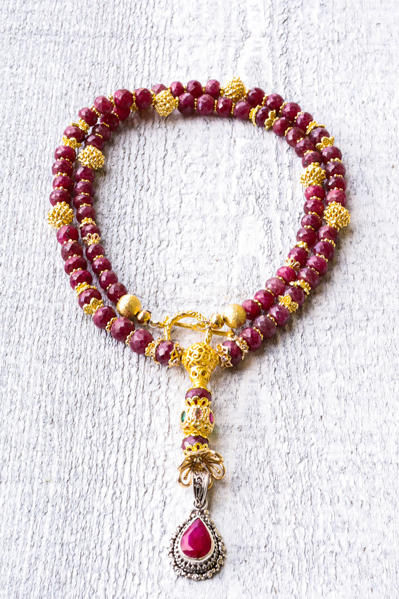 The King of Malas -  Ruby Mala