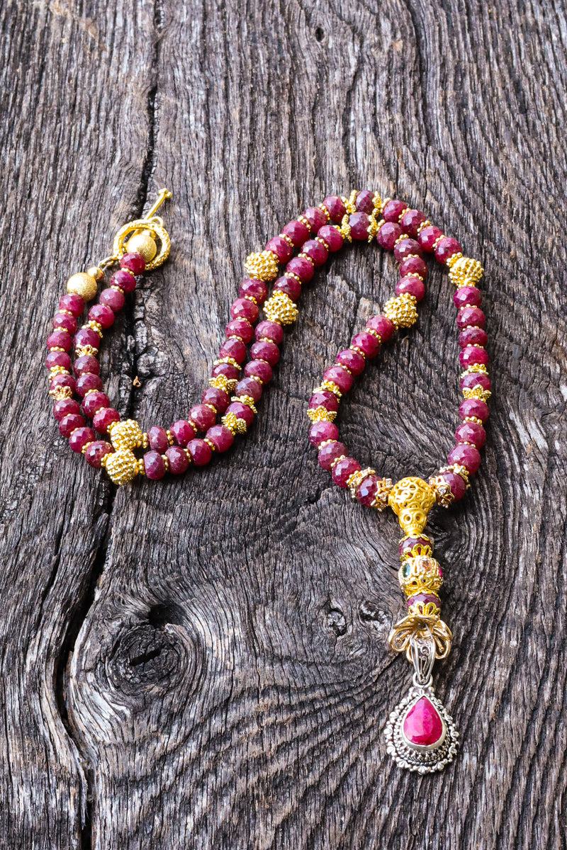 The King of Malas -  Ruby Mala