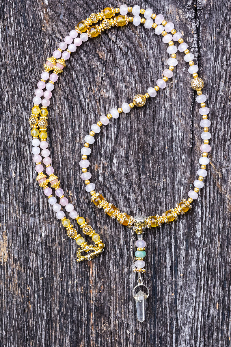 Divine Heart - Rose Quartz Mala