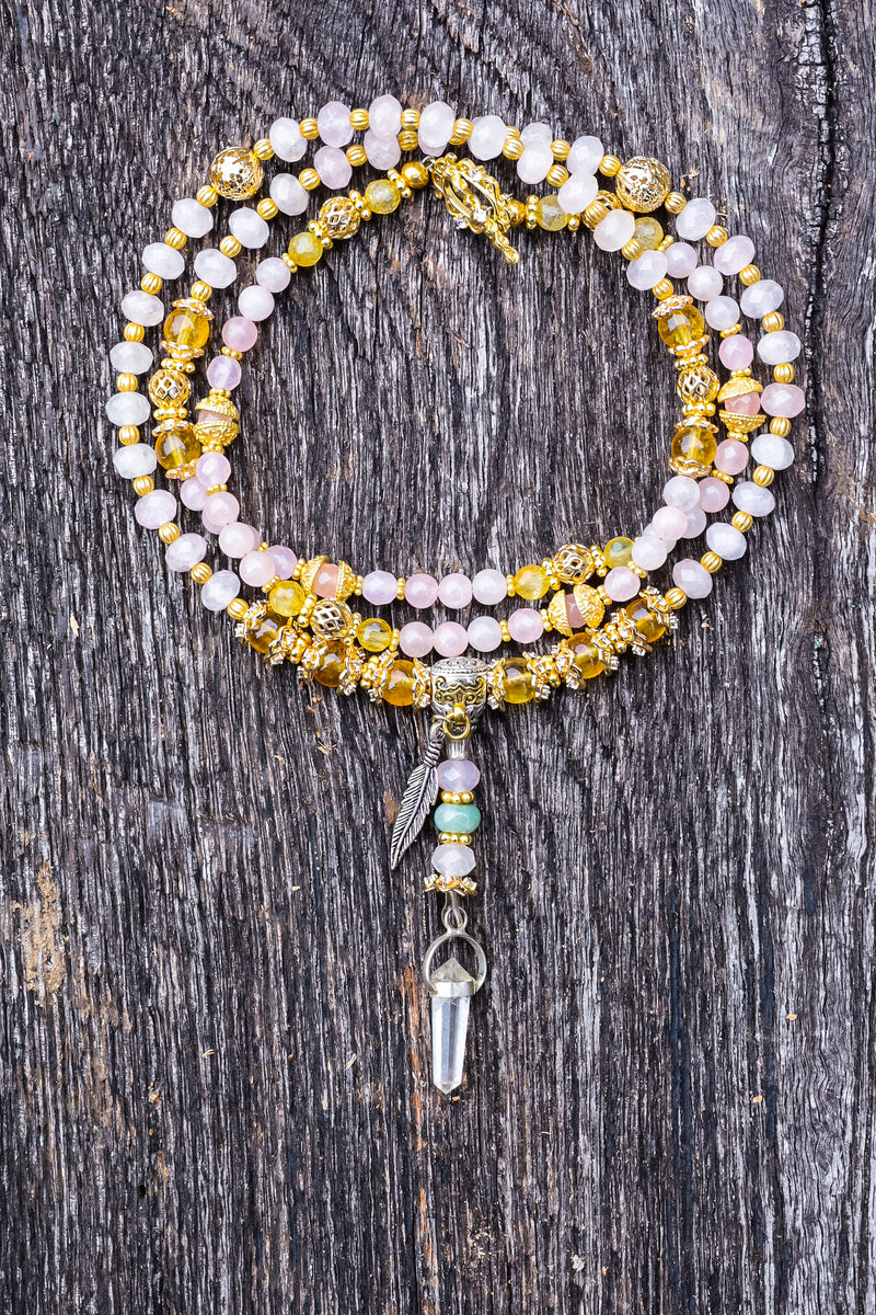 Divine Heart - Rose Quartz Mala