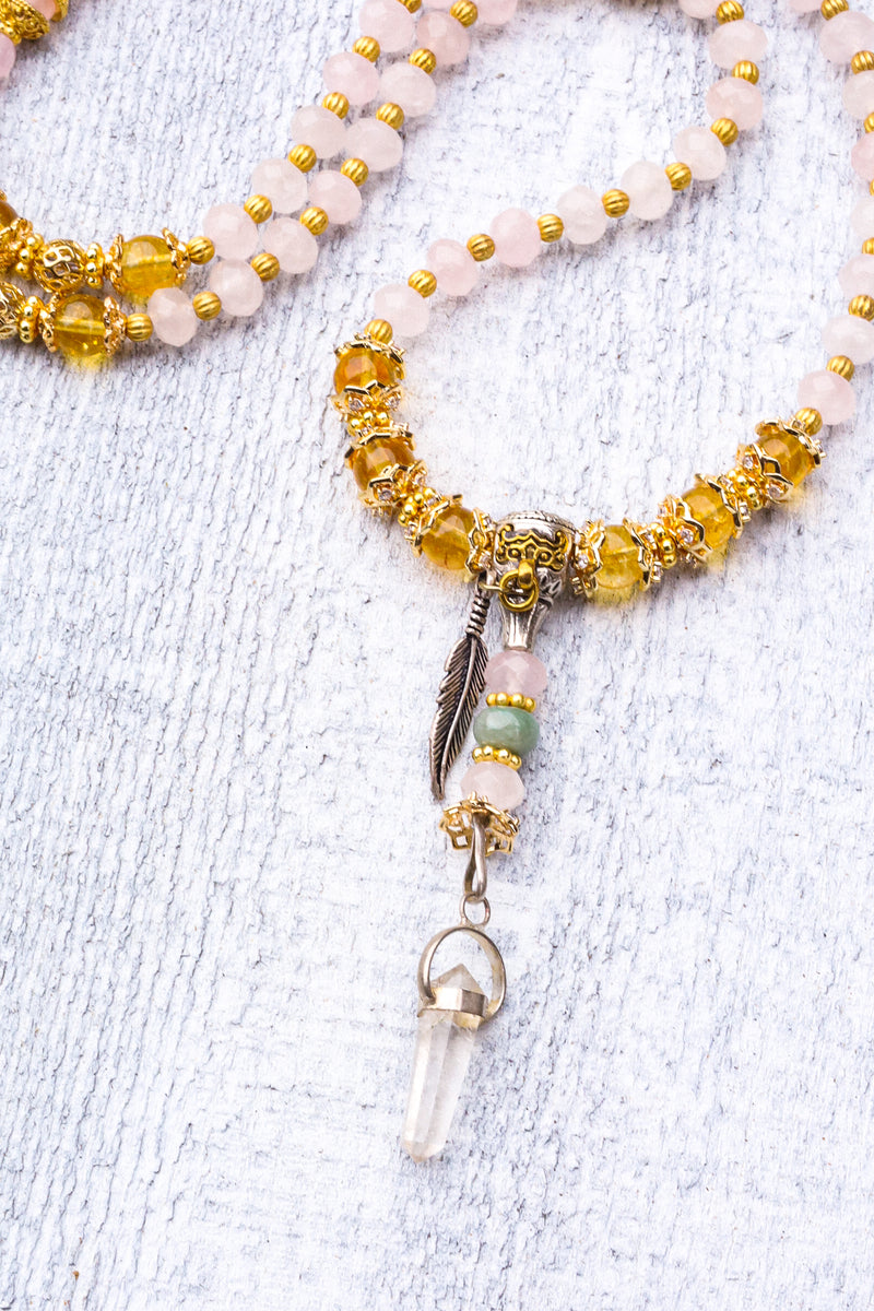 Divine Heart - Rose Quartz Mala