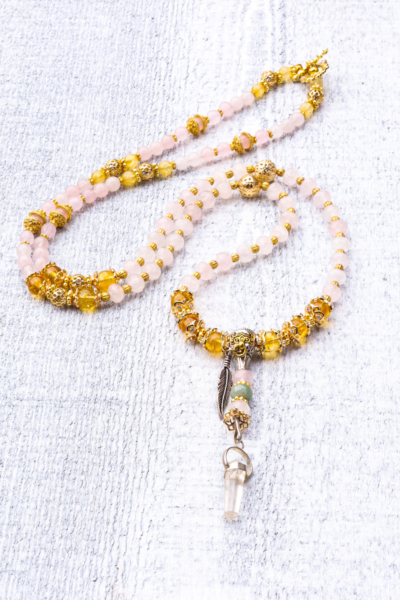 Divine Heart - Rose Quartz Mala