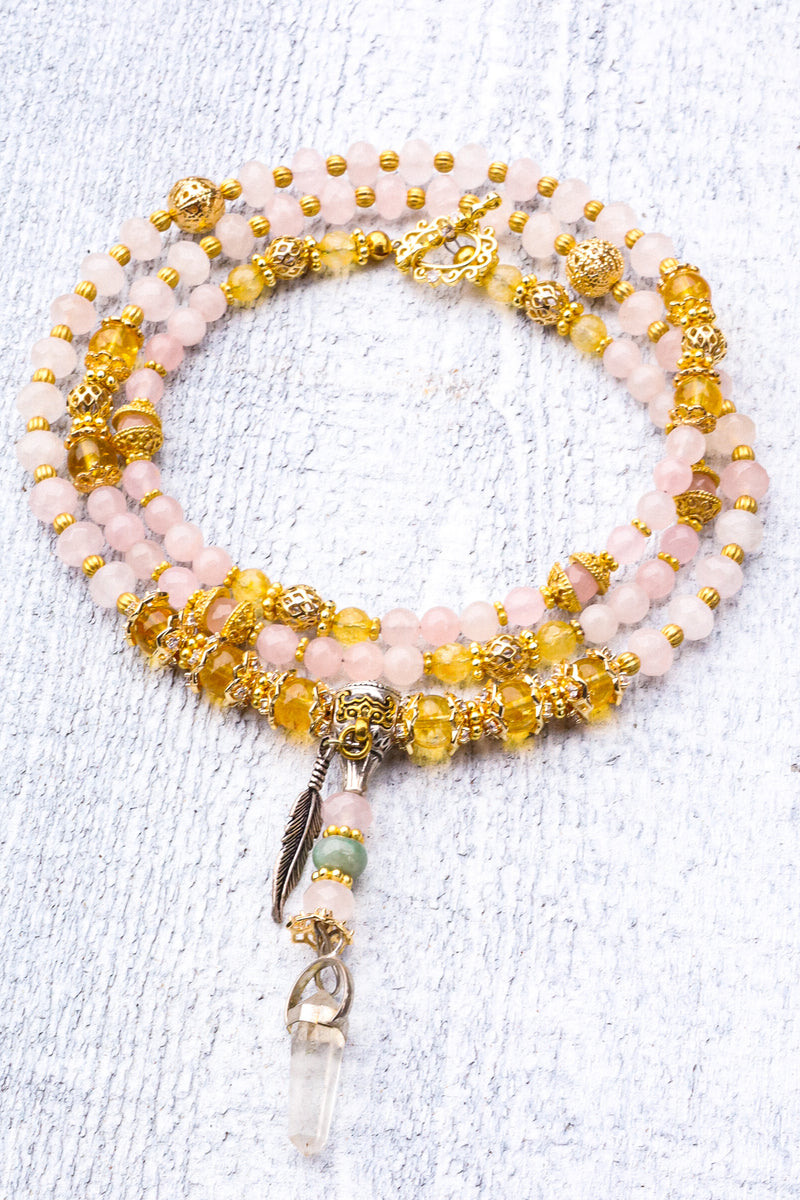 Divine Heart - Rose Quartz Mala