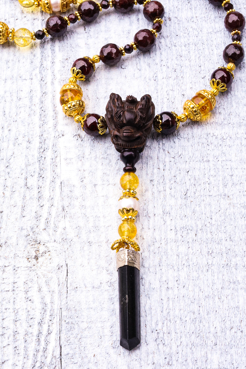 Awaken The Dragon - Garnet Mala