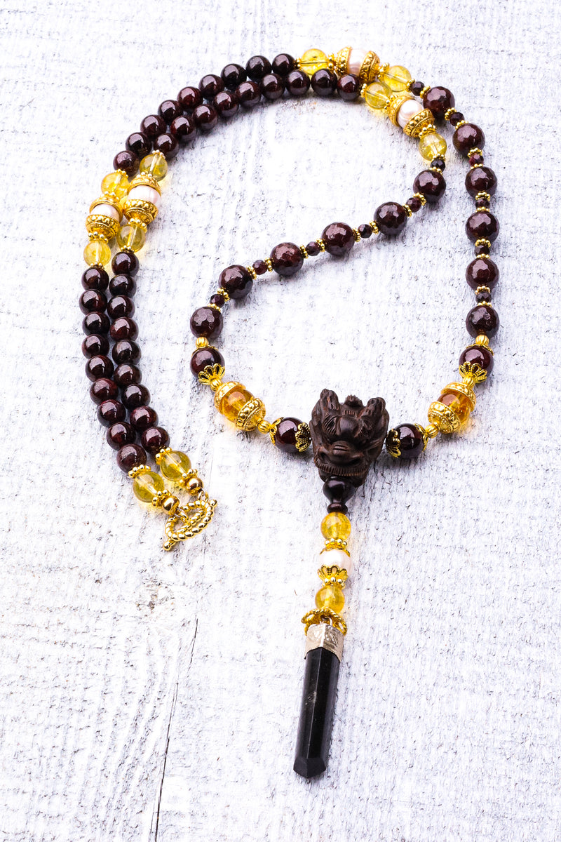 Awaken The Dragon - Garnet Mala