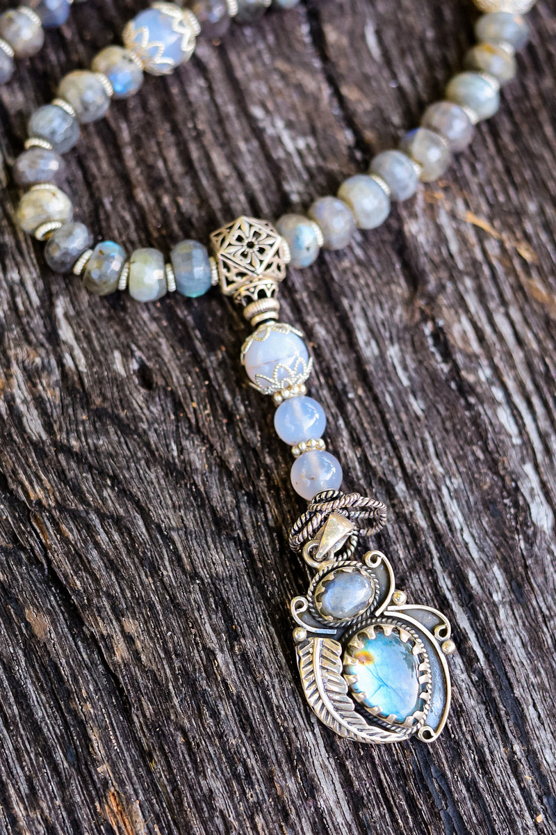 Thought & Flow - Labradorite Mala