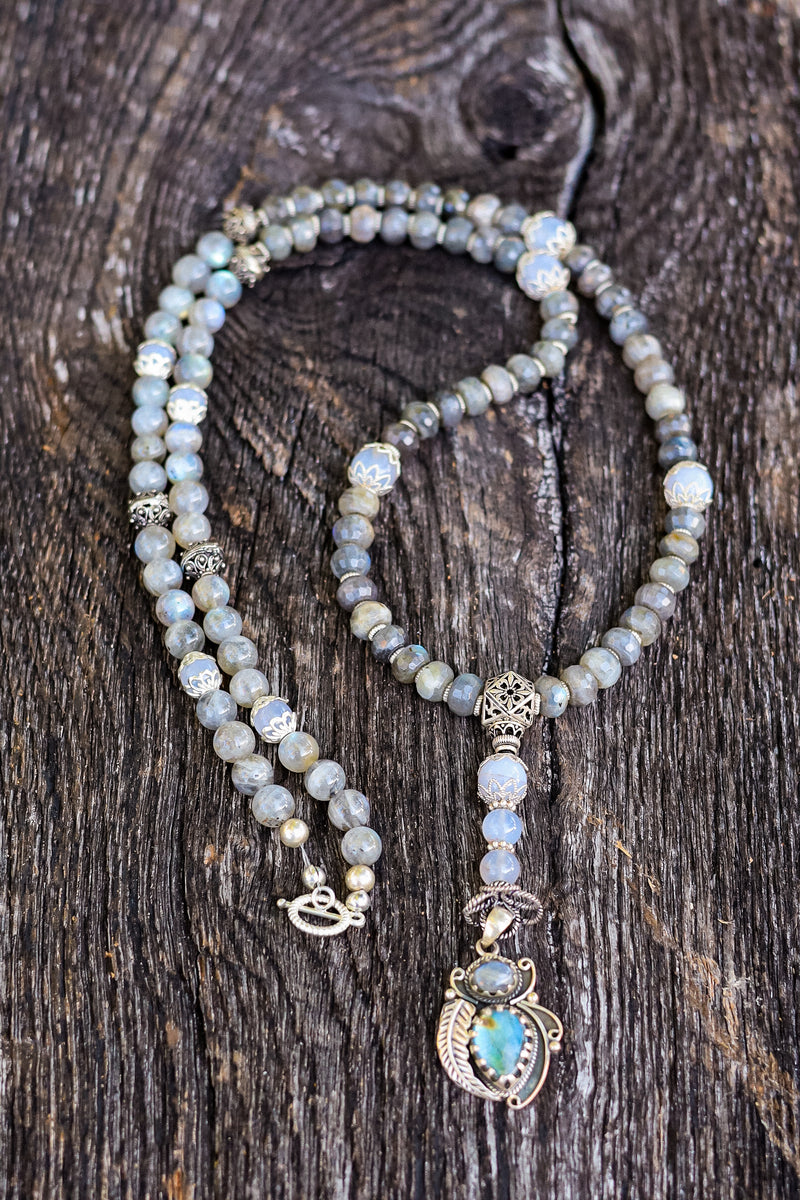 Thought & Flow - Labradorite Mala