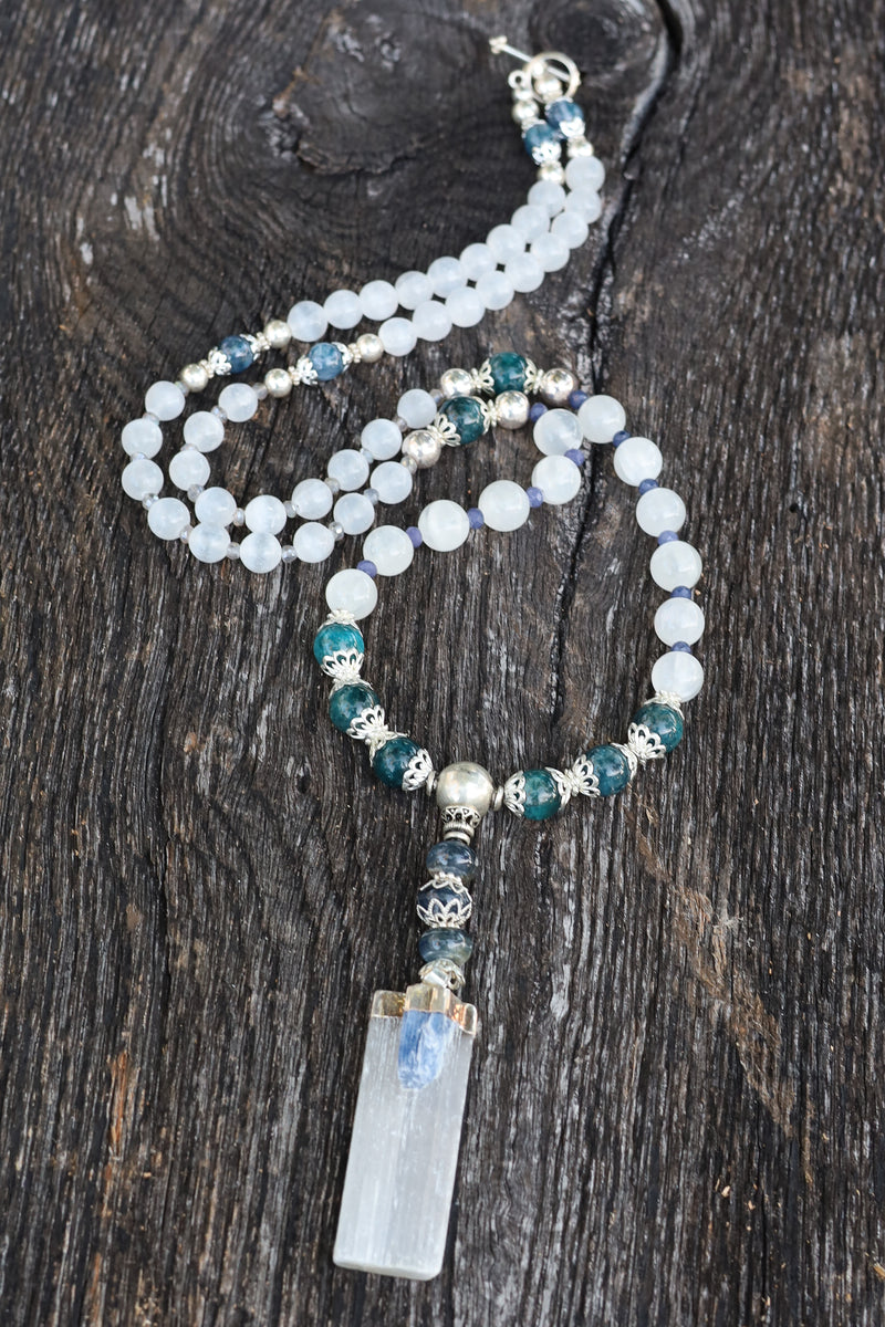 Peace & Clarity - Selenite Mala