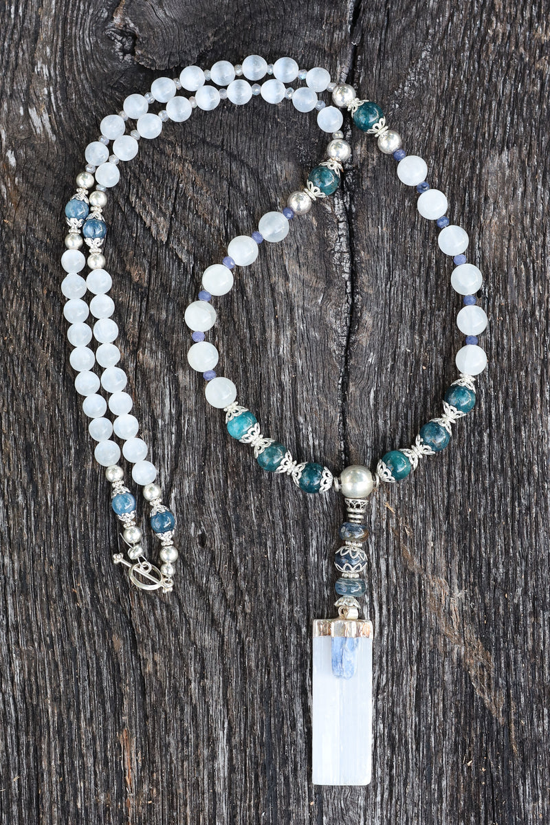 Peace & Clarity - Selenite Mala