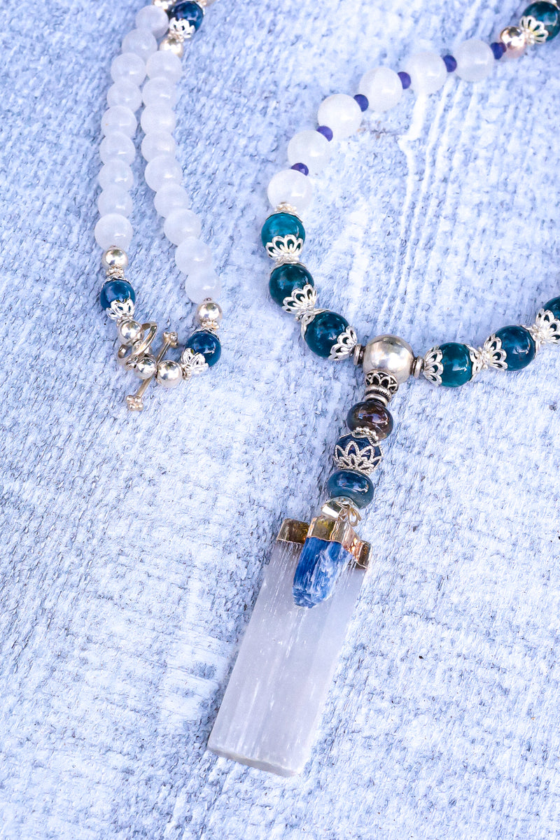 Peace & Clarity - Selenite Mala