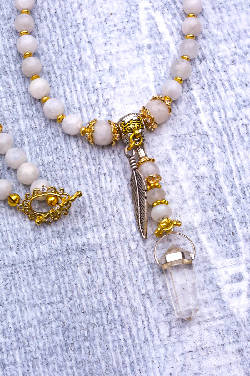 Over The Moon - Moonstone Mala