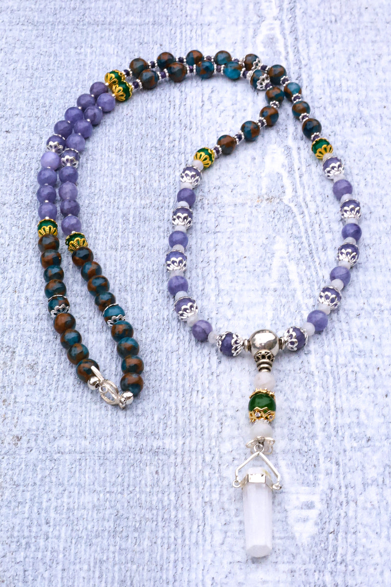 Earth and the Infinite - Tanzanite Mala