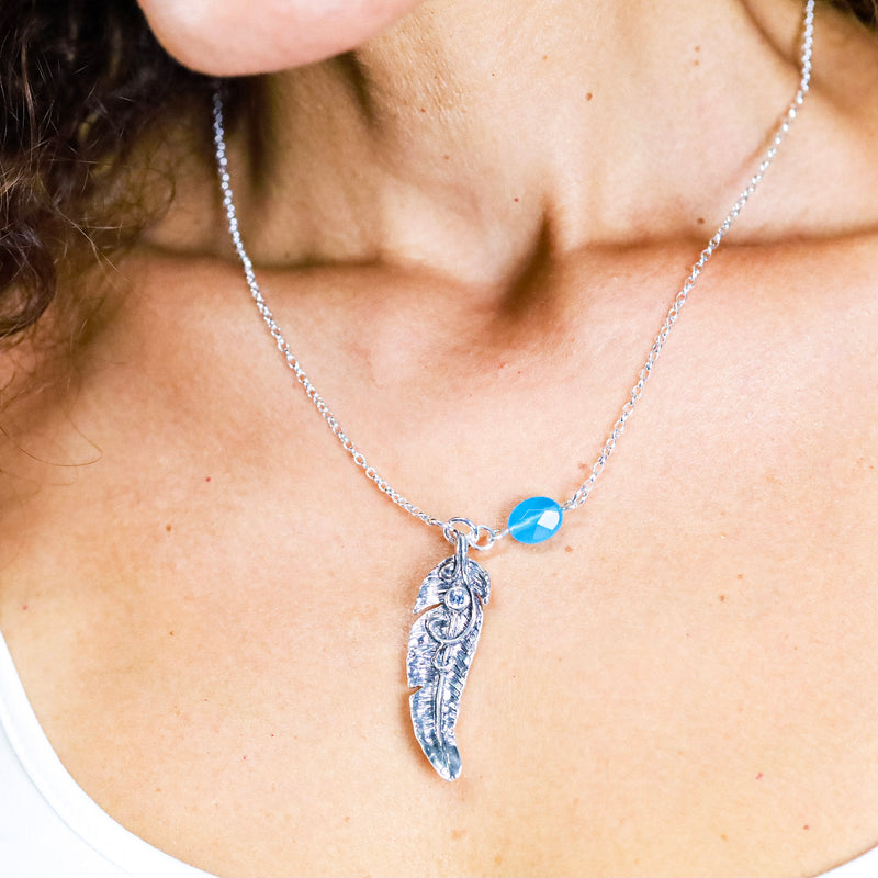 Eye of a Feather Necklace