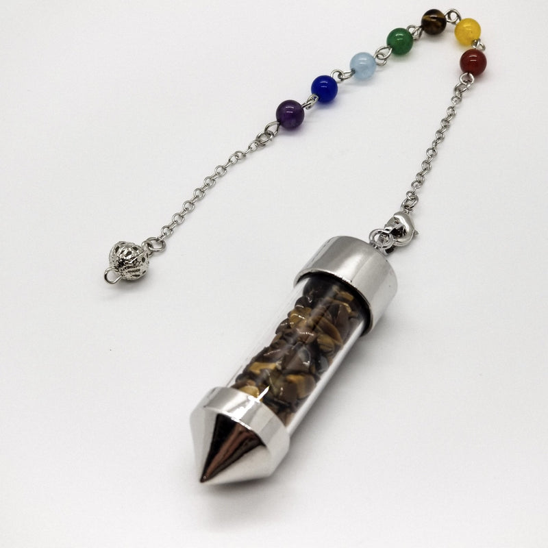 7 Chakra Crystal Pendulum - Revital Exotic Jewelry & Apparel