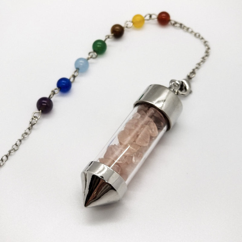 7 Chakra Crystal Pendulum - Revital Exotic Jewelry & Apparel