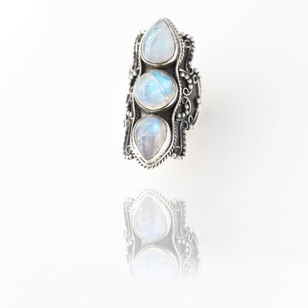 Alcina Moonstone Ring - Revital Exotic Jewelry & Apparel