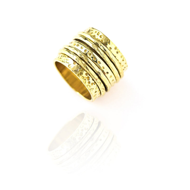 Bindi Brass Spinner Ring - Revital Exotic Jewelry & Apparel