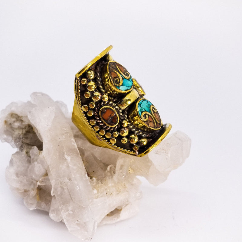 Brass Saddle - Revital Exotic Jewelry & Apparel