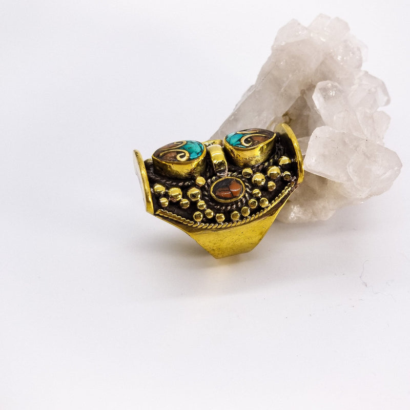 Brass Saddle - Revital Exotic Jewelry & Apparel