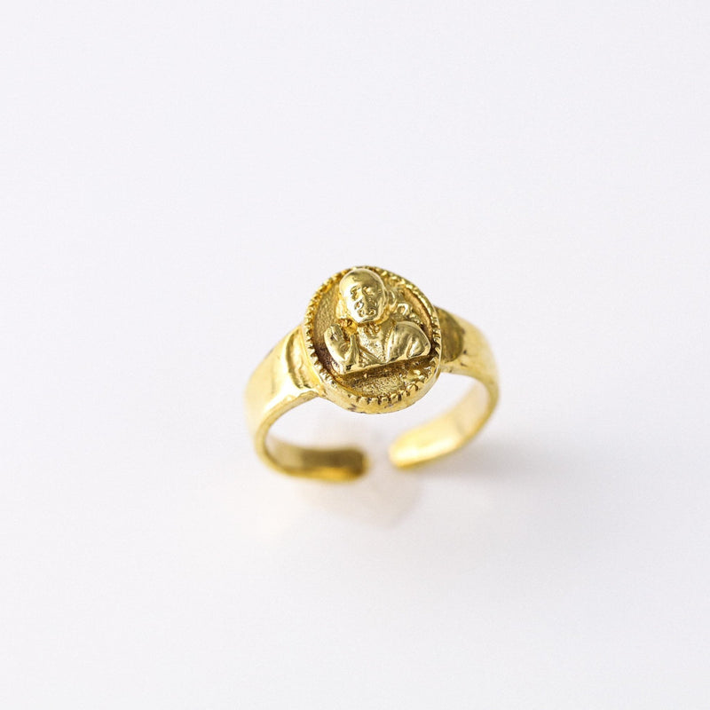 Buddah Brass Ring - Revital Exotic Jewelry & Apparel