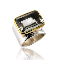 Celestina Green Amethyst Ring - Revital Exotic Jewelry & Apparel