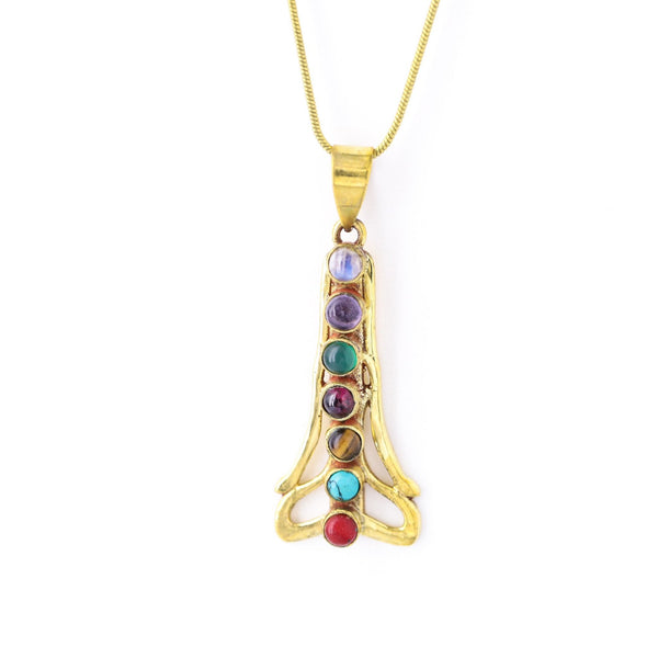 Chakra Meditation Necklace - Revital Exotic Jewelry & Apparel