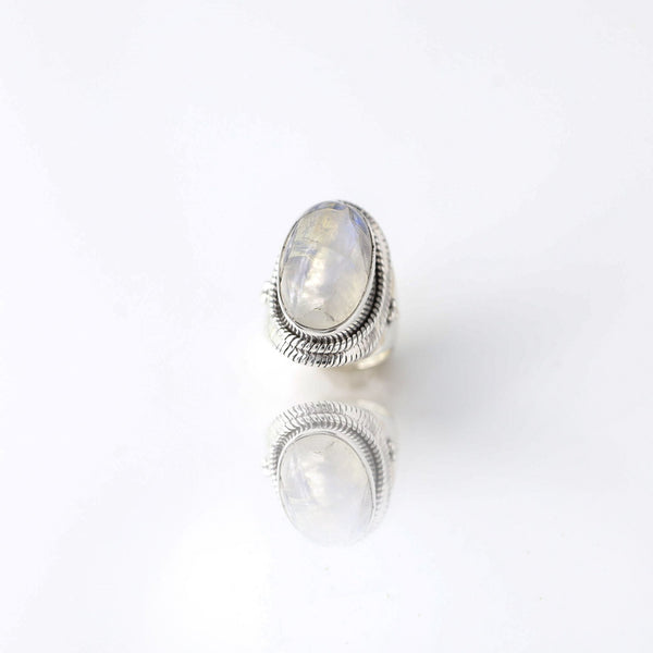 Chandra Moonstone Ring - Revital Exotic Jewelry & Apparel