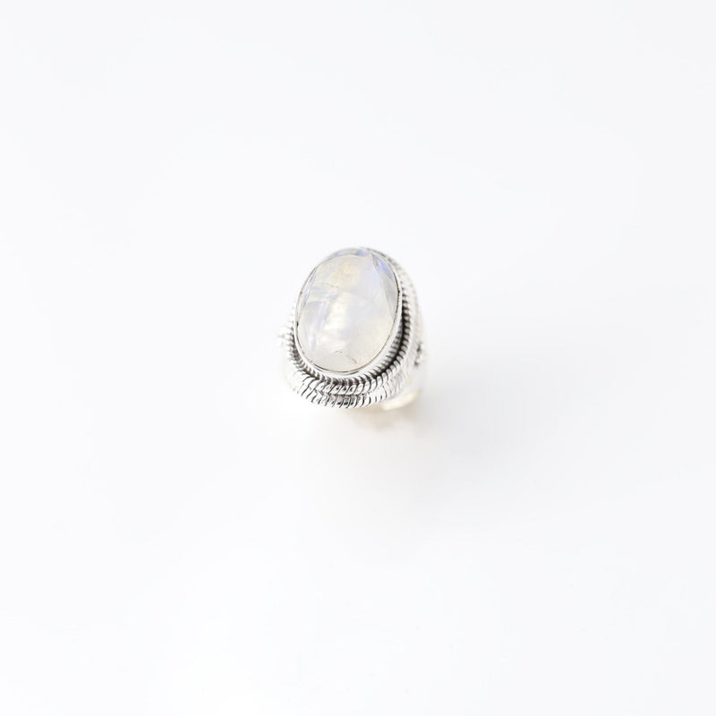 Chandra Moonstone Ring - Revital Exotic Jewelry & Apparel