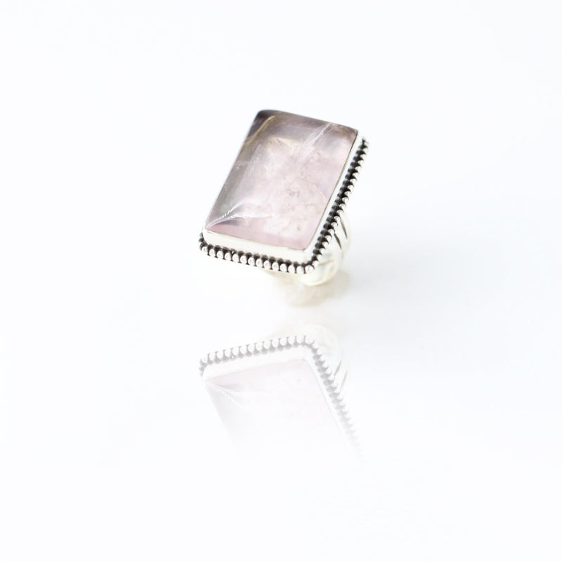 Clio Rose Quartz Ring - Revital Exotic Jewelry & Apparel