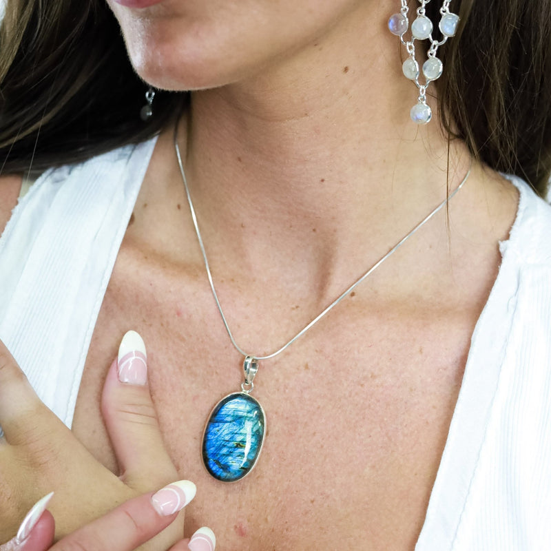 Damini Labradorite Necklace - Revital Exotic Jewelry & Apparel