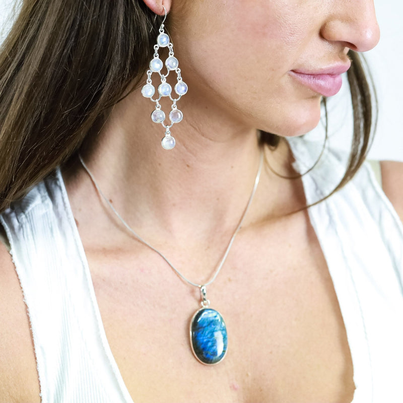 Damini Labradorite Necklace - Revital Exotic Jewelry & Apparel