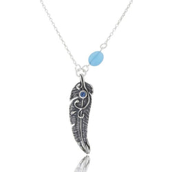 Eye of a Feather Necklace - Revital Exotic Jewelry & Apparel