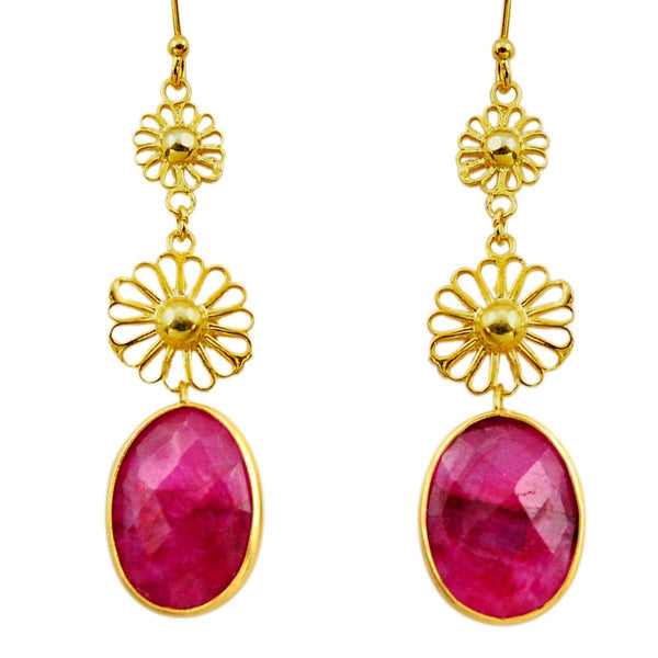 Gioia Pura Ruby Earrings - Revital Exotic Jewelry & Apparel