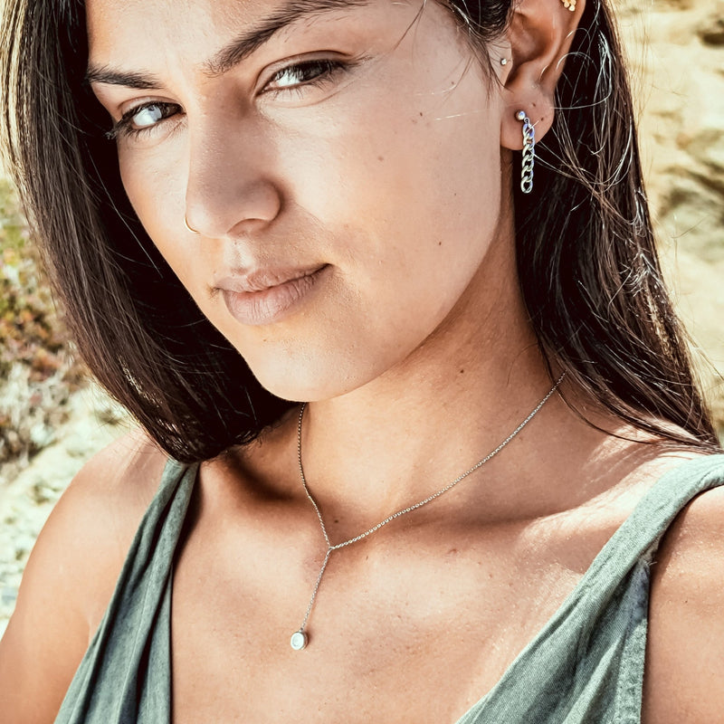 Gwendolyn Chain Link Earrings - Revital Exotic Jewelry & Apparel