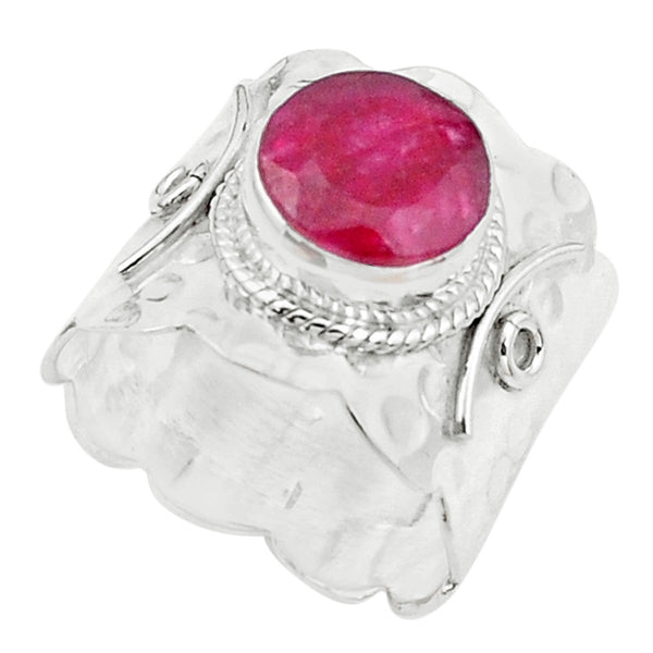 Hammered Wave Ruby Ring - Revital Exotic Jewelry & Apparel