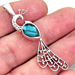 Jardena Peacock Labradorite Necklace - Revital Exotic Jewelry & Apparel