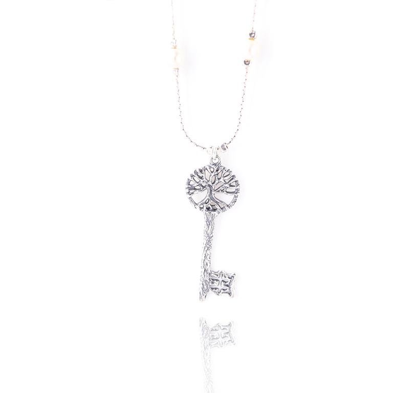 Key to Life Pearl Necklace - Revital Exotic Jewelry & Apparel