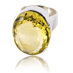Khushi Lemon Topaz Ring - Revital Exotic Jewelry & Apparel